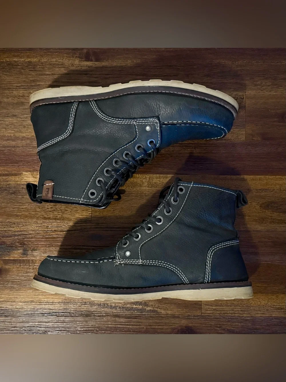 Crevo Boots Black Leather Buck 226 Heritage - Men SIZE 10 Rugged Chukka DEAL